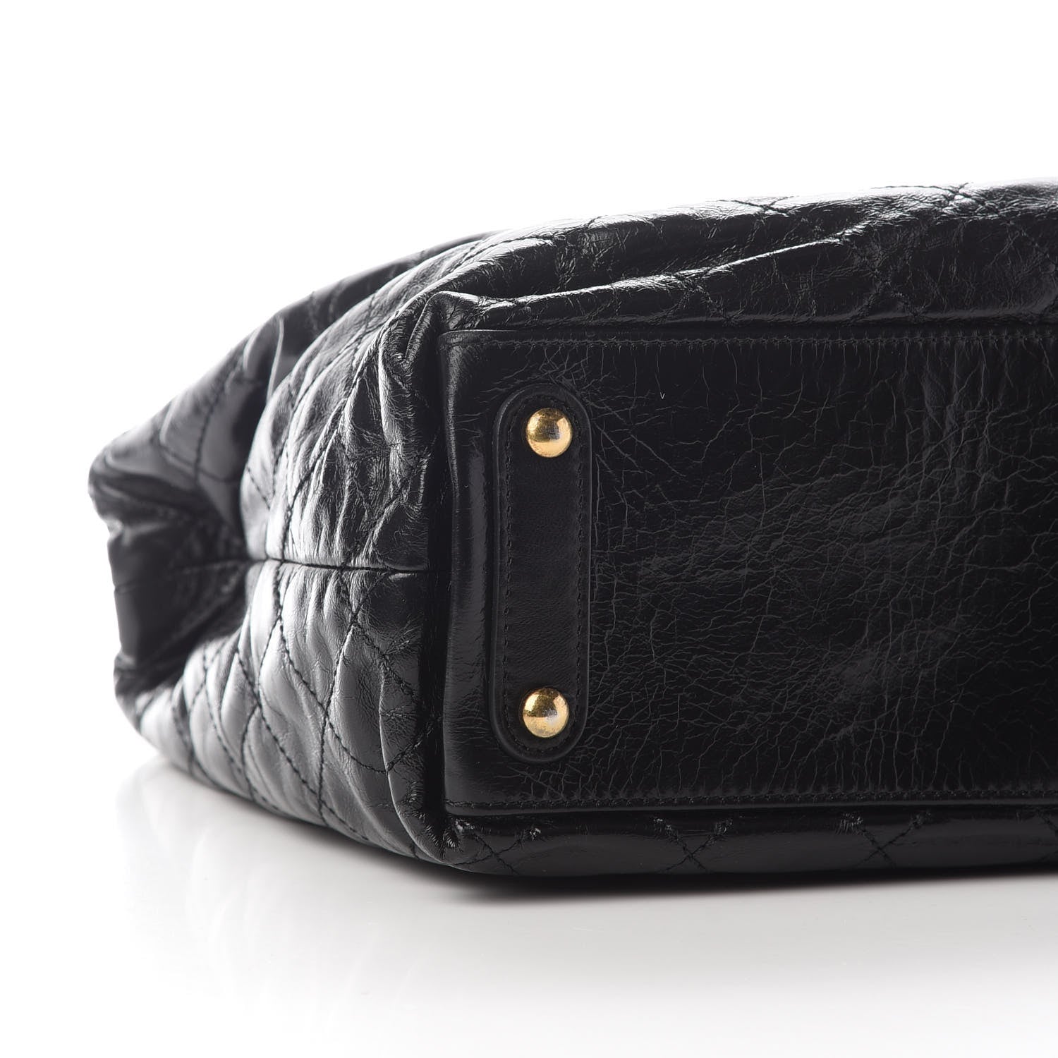 Chanel Glazed Calfskin Stingray Large Bindi CC Tote Black 7 of 11