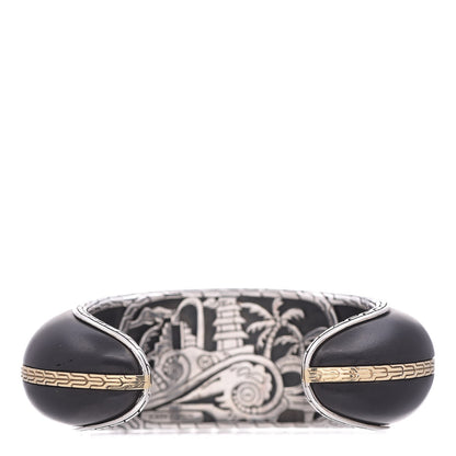 John Hardy Sterling Silver 18K Yellow Gold Classic Chain Cuff Medium Ebony 3 of 8