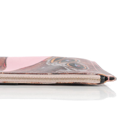 Givenchy Coated Canvas Butterfly Print Large Flat Zip Pouch Multicolor 8 of 8