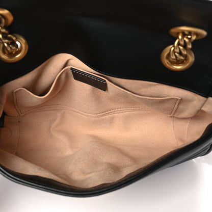 Gucci Calfskin Matelasse Mini GG Marmont Shoulder Bag Black 5 of 10