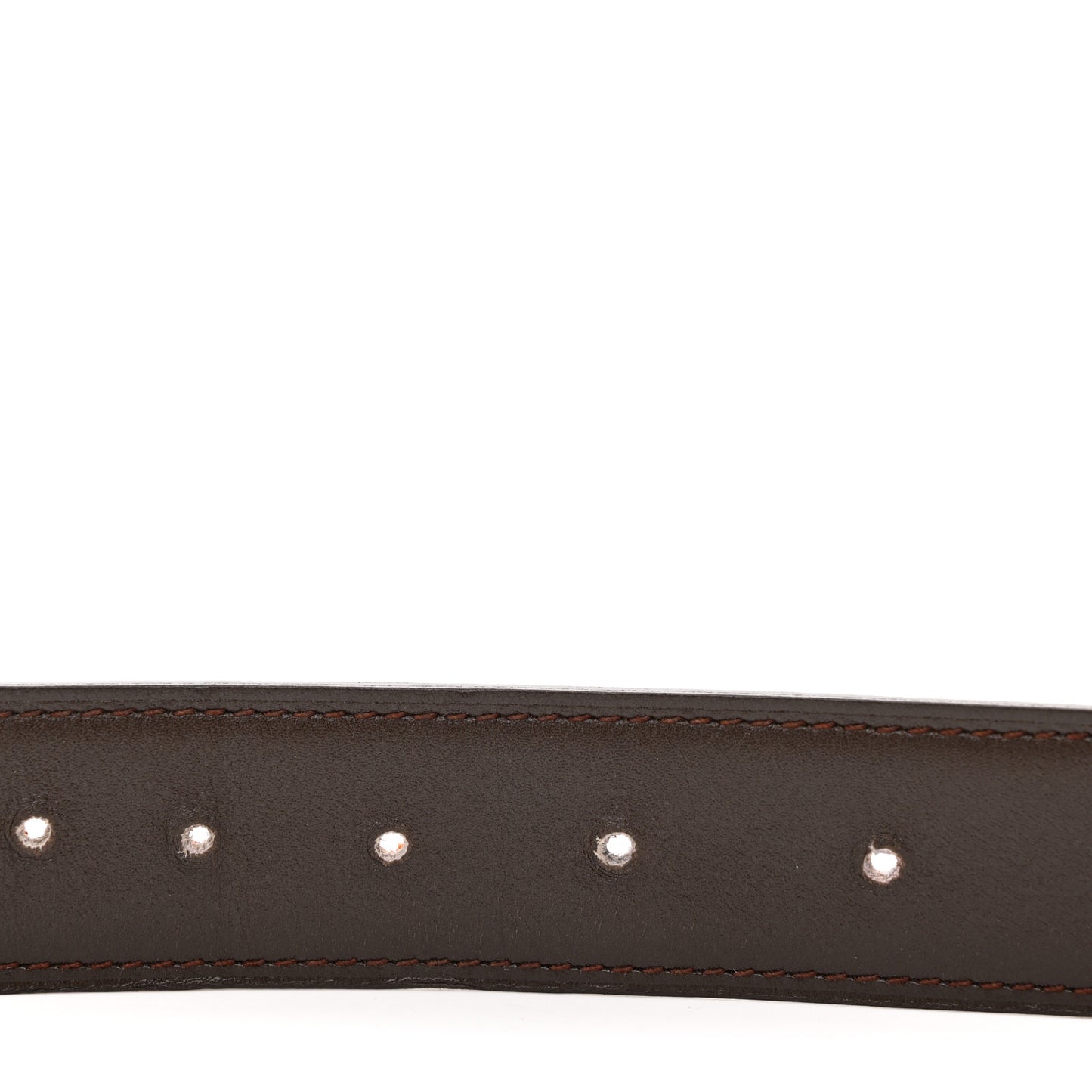 Togo Box 32mm H Belt 85 34 Orange Chocolate