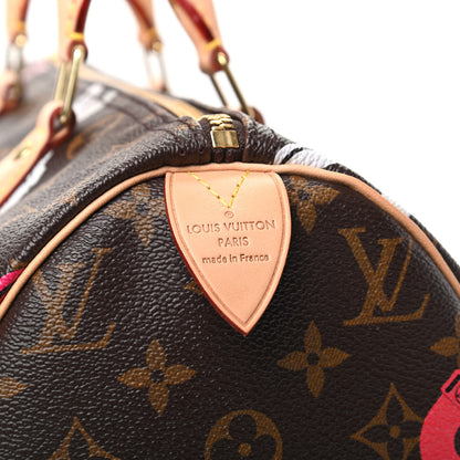 Louis Vuitton Monogram Bay Speedy 30 Rose Ballerine Poppy 6 of 11