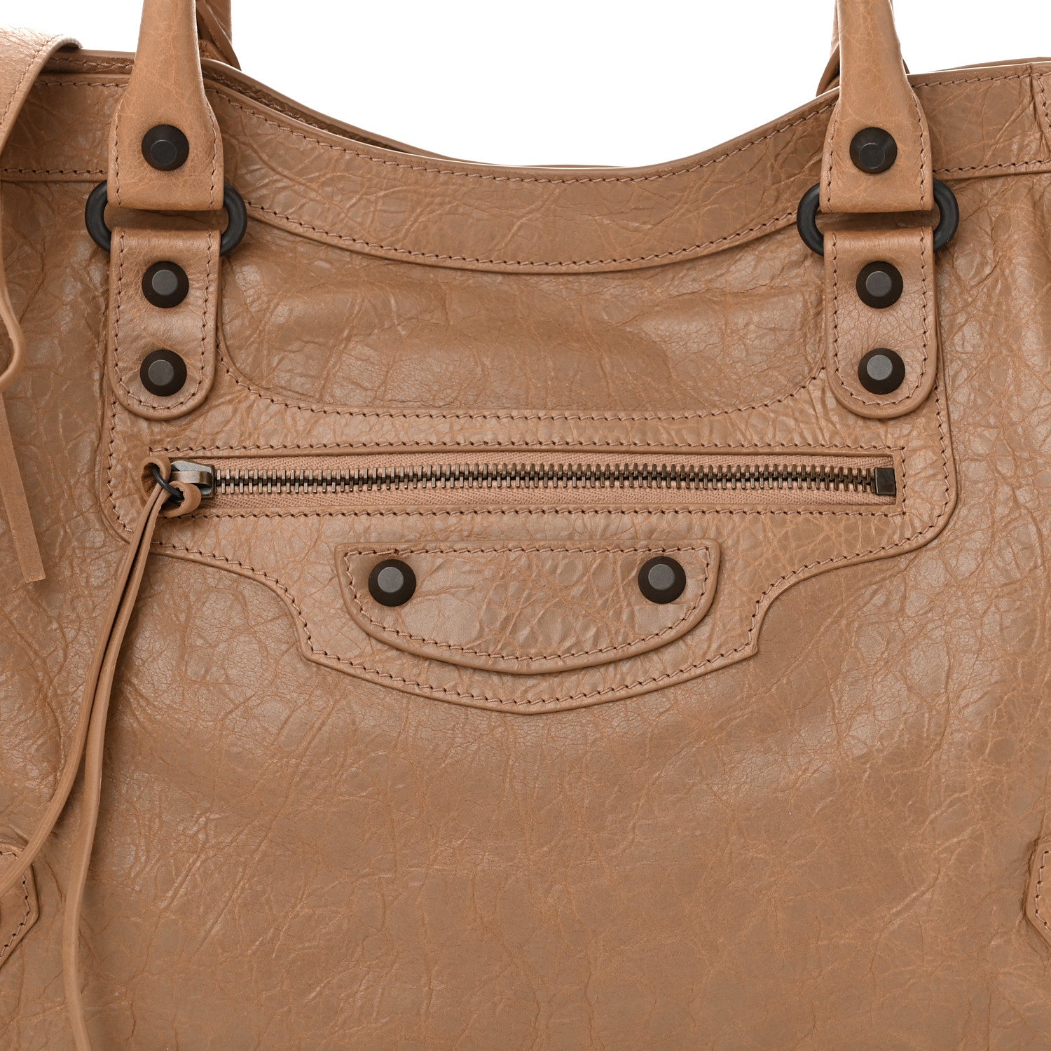 Balenciaga Agneau Arena Classic Hardware Medium Le City Latte 8 of 10
