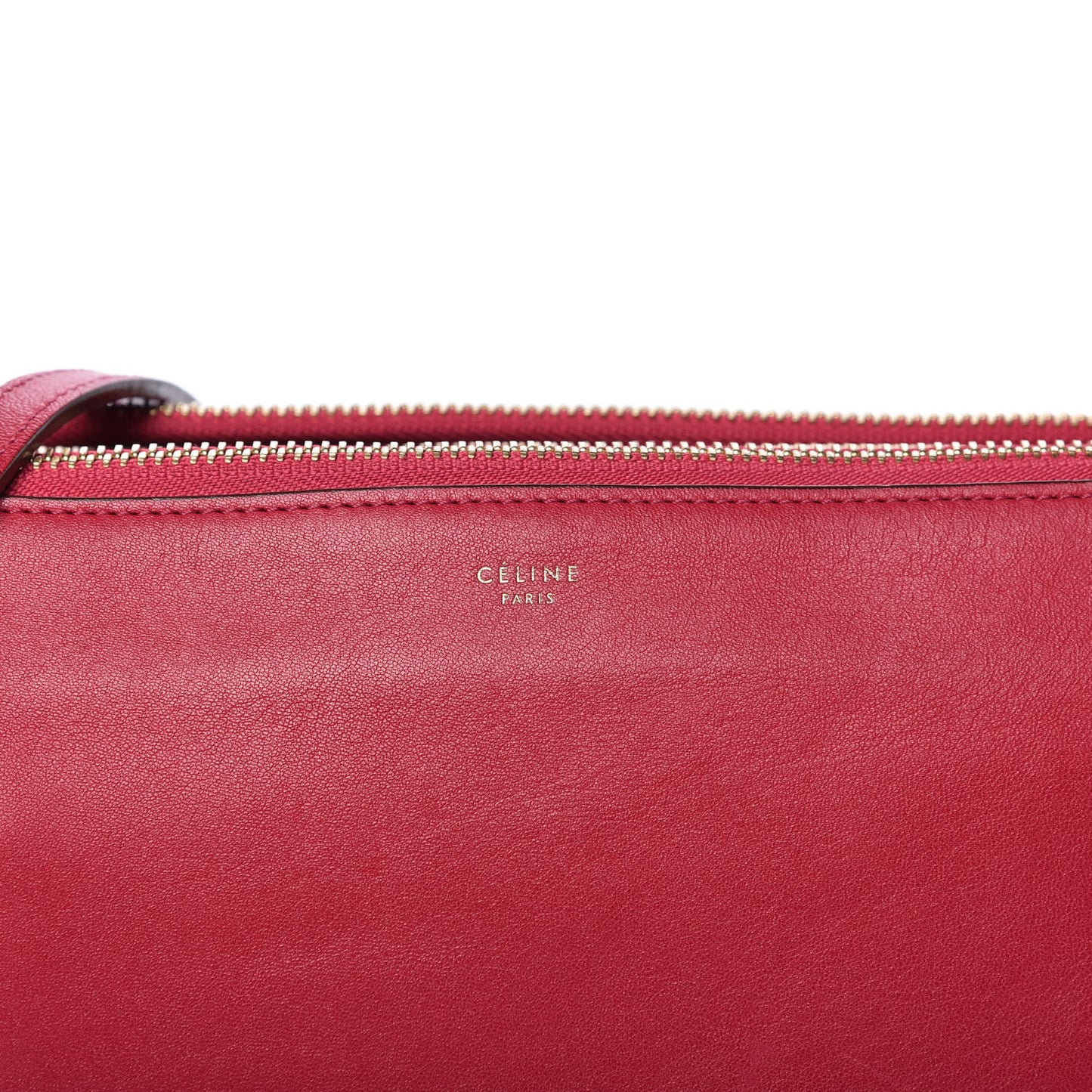 Lambskin Large Trio Crossbody Bag Fuchsia