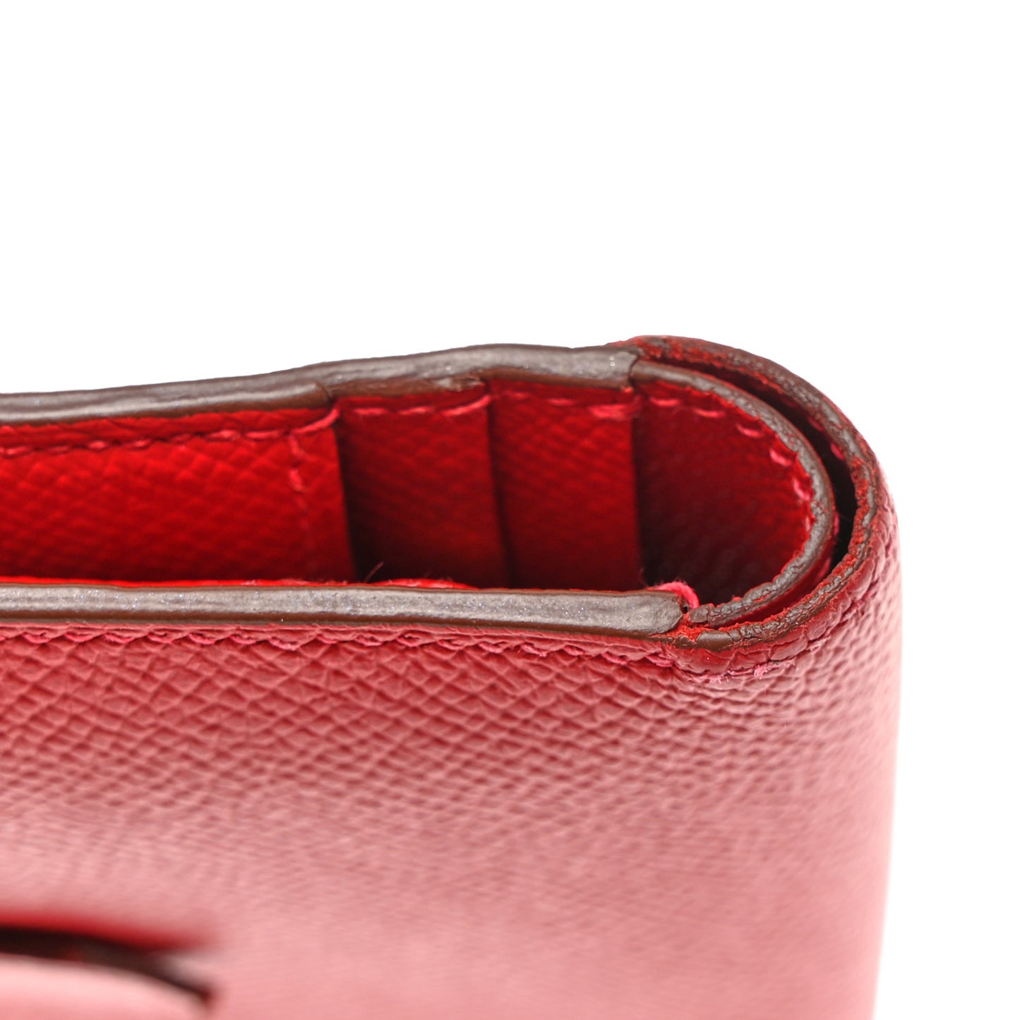 Epsom Bearn Compact Wallet Rouge Casaque