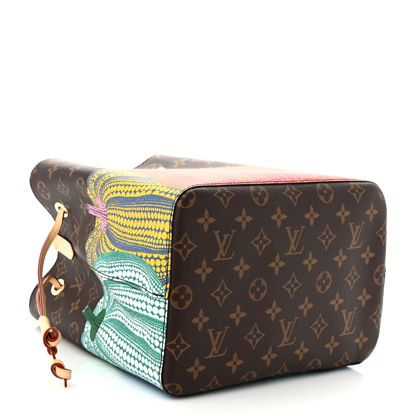 LV x YK Monogram Kusama Pumpkin Neonoe MM