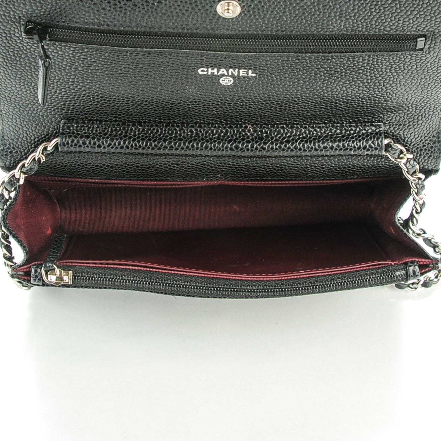Chanel Caviar Quilted Wallet On Chain WOC Black 5 of 7