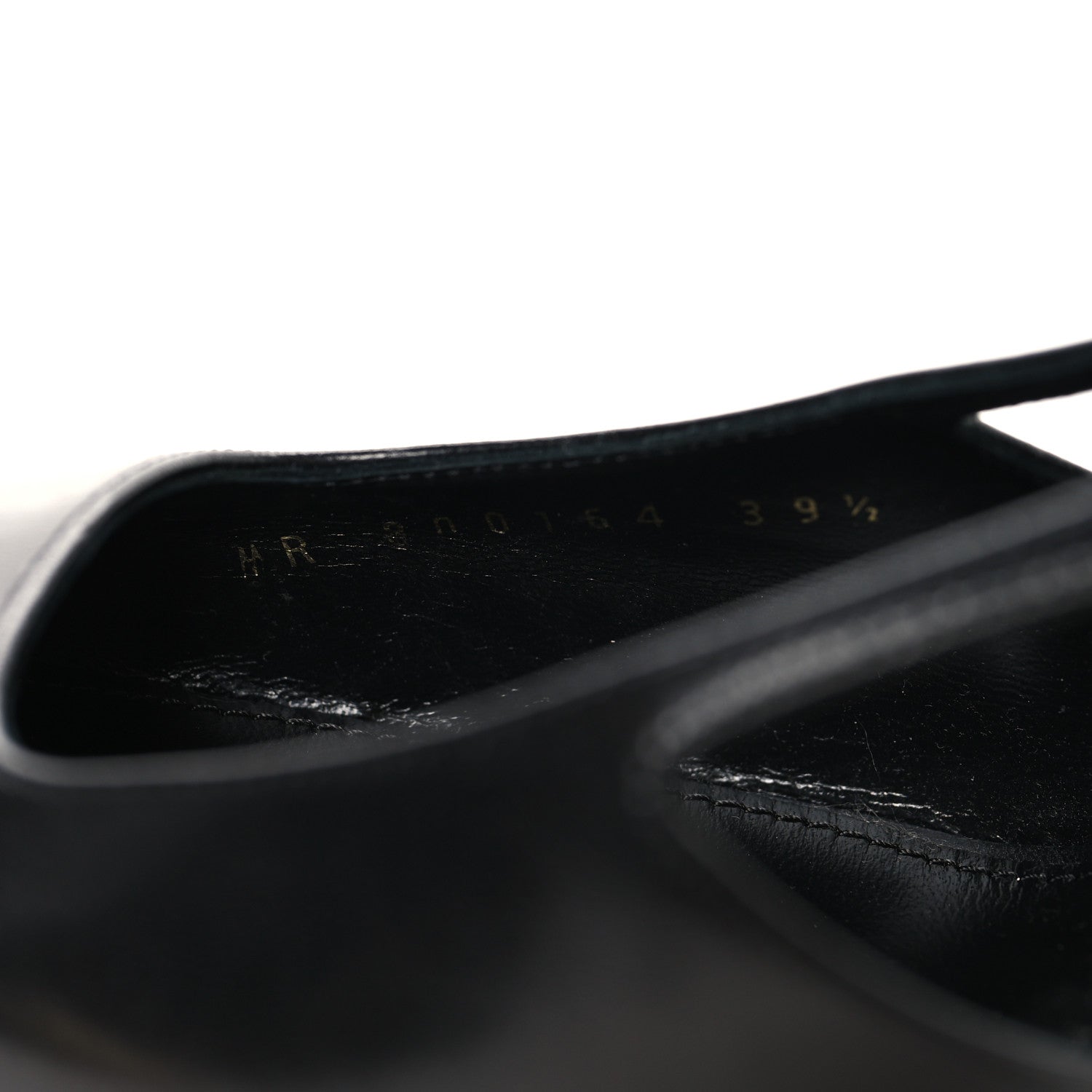 Saint Laurent Smooth Calfskin Jeanne 110 Slingback Pumps 39.5 Black 7 of 9