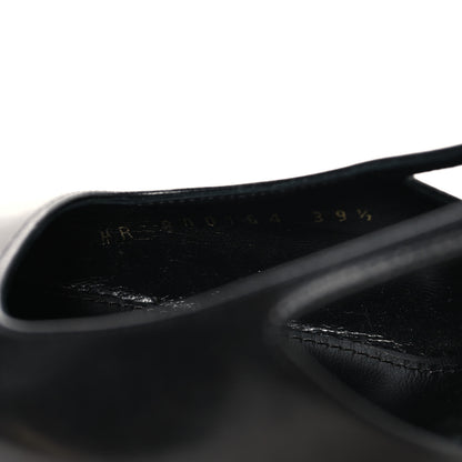 Saint Laurent Smooth Calfskin Jeanne 110 Slingback Pumps 39.5 Black 7 of 9