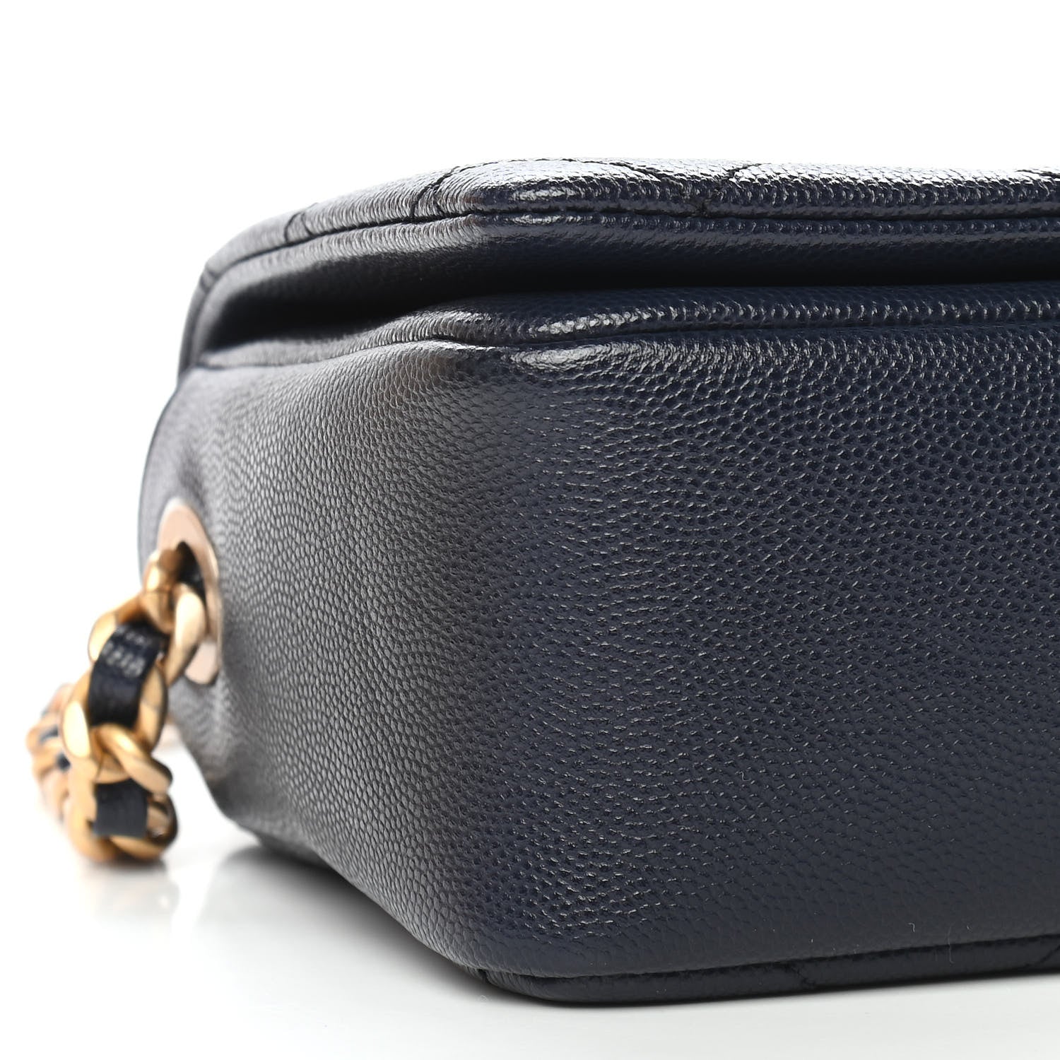 Chanel Caviar Quilted Small Fashion Therapy Flap Bag Navy Blue 7 of 8