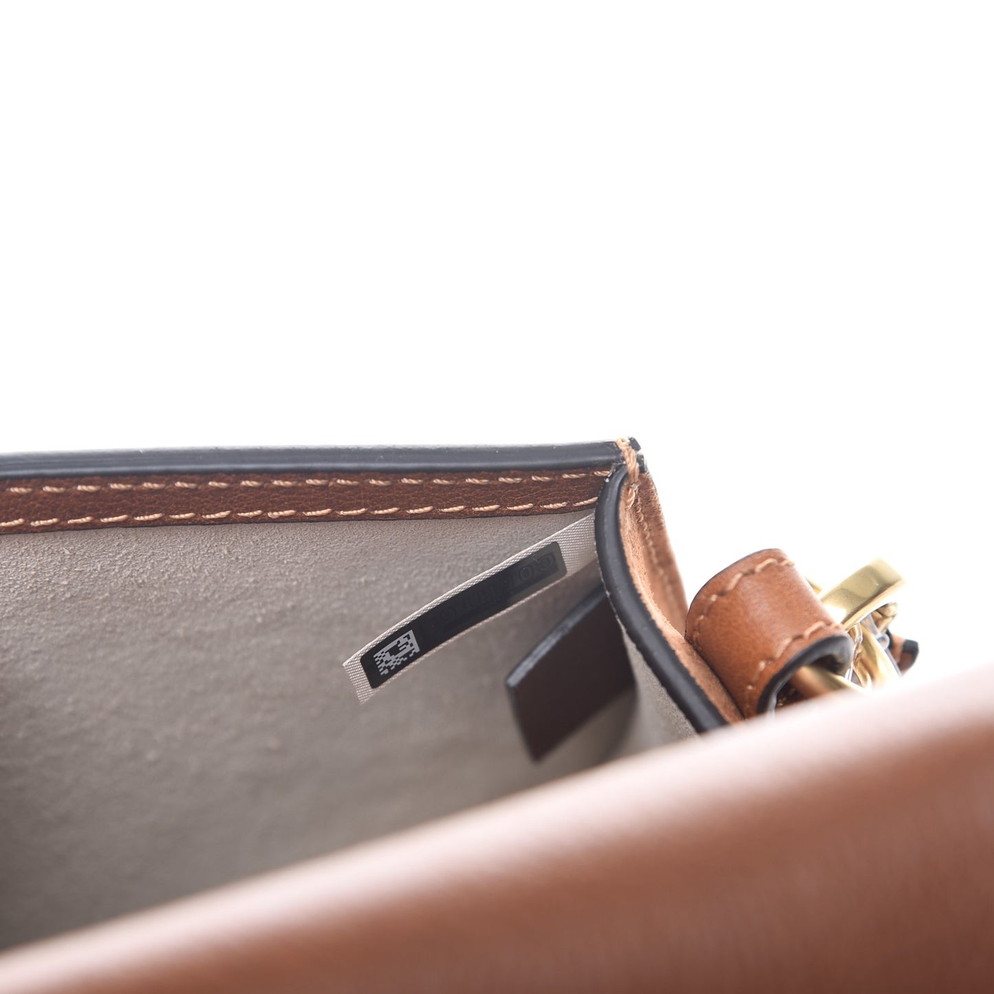 Calfskin Suede Small Nile Bracelet Bag Caramel