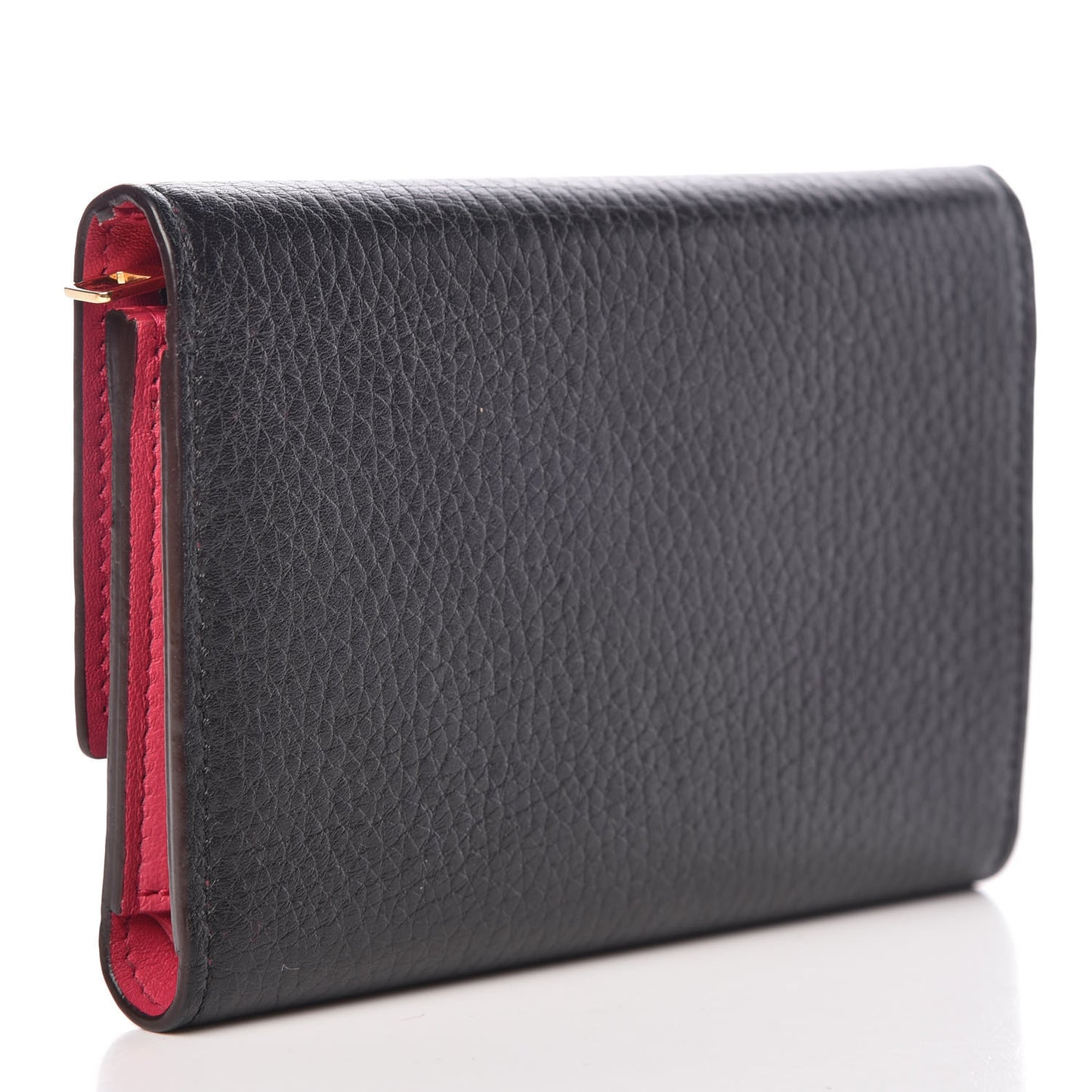 Taurillon Capucines Compact Wallet Black