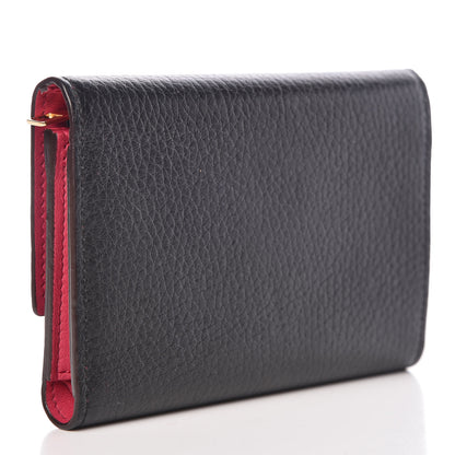 Louis Vuitton Taurillon Capucines Compact Wallet Black 4 of 16