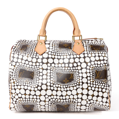 Louis Vuitton Monogram Kusama Town Speedy 30 White 1 of 11