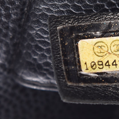 Chanel Caviar Quilted Petit Shopping Tote PST Black 7 of 11