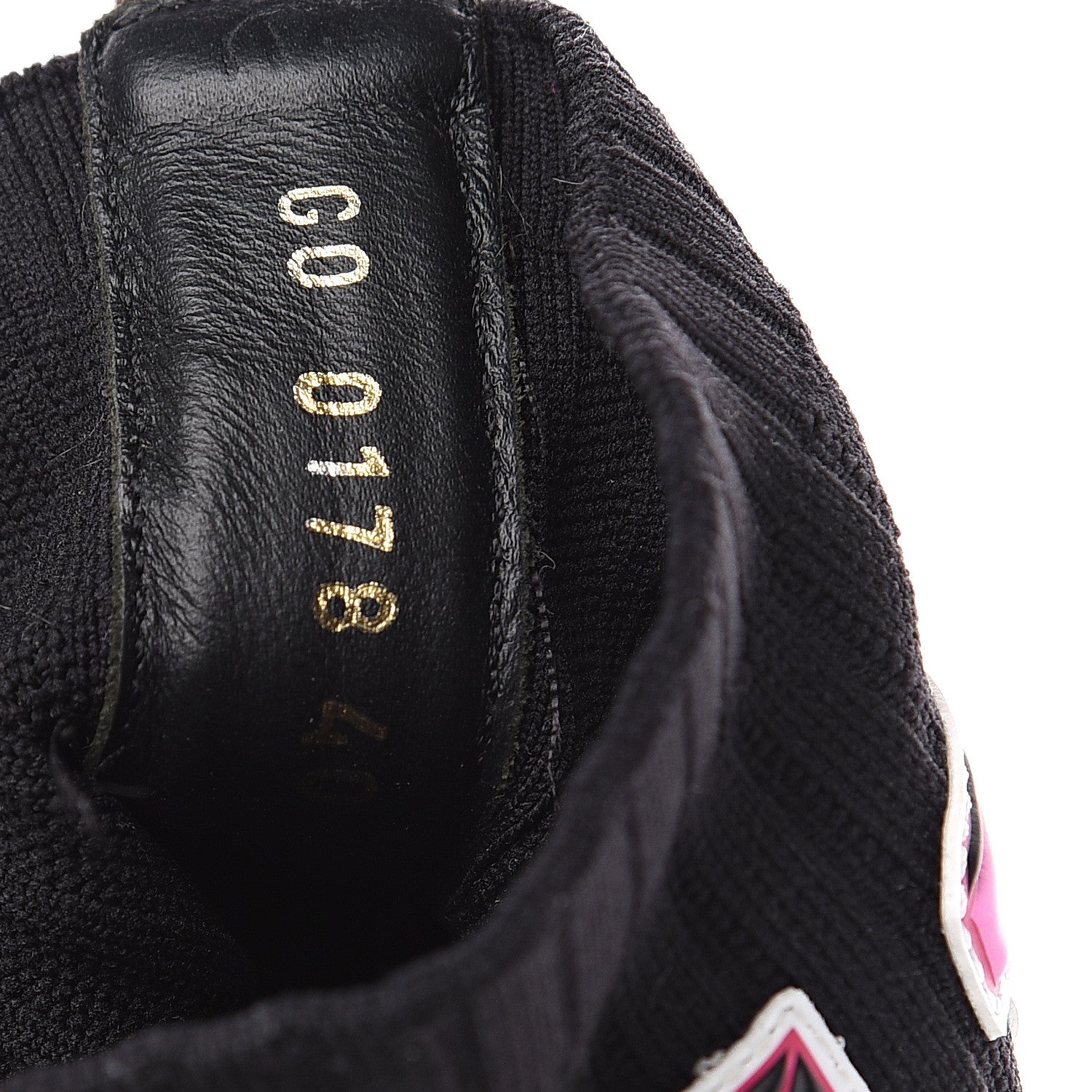 Louis Vuitton Stretch Fabric LV Black Heart Sock Sneaker 40 Black 8 of 8