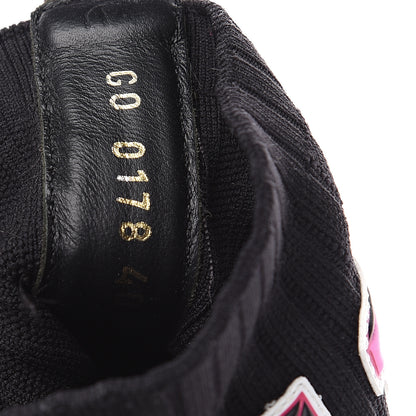 Louis Vuitton Stretch Fabric LV Black Heart Sock Sneaker 40 Black 8 of 8