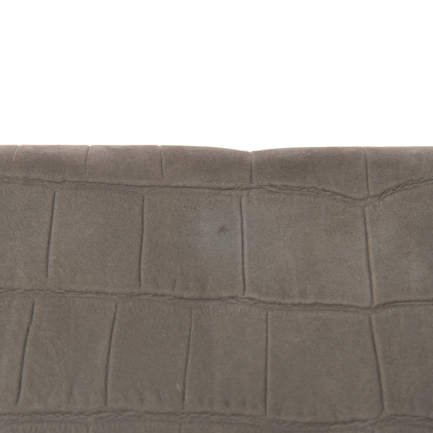 Celine Crocodile Embossed Calfskin Suede Large Trapeze Grey 9 of 16