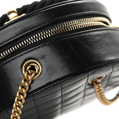 Chanel Crumpled Calfskin Cotton Small En Vogue Round Bag Black 9 of 9