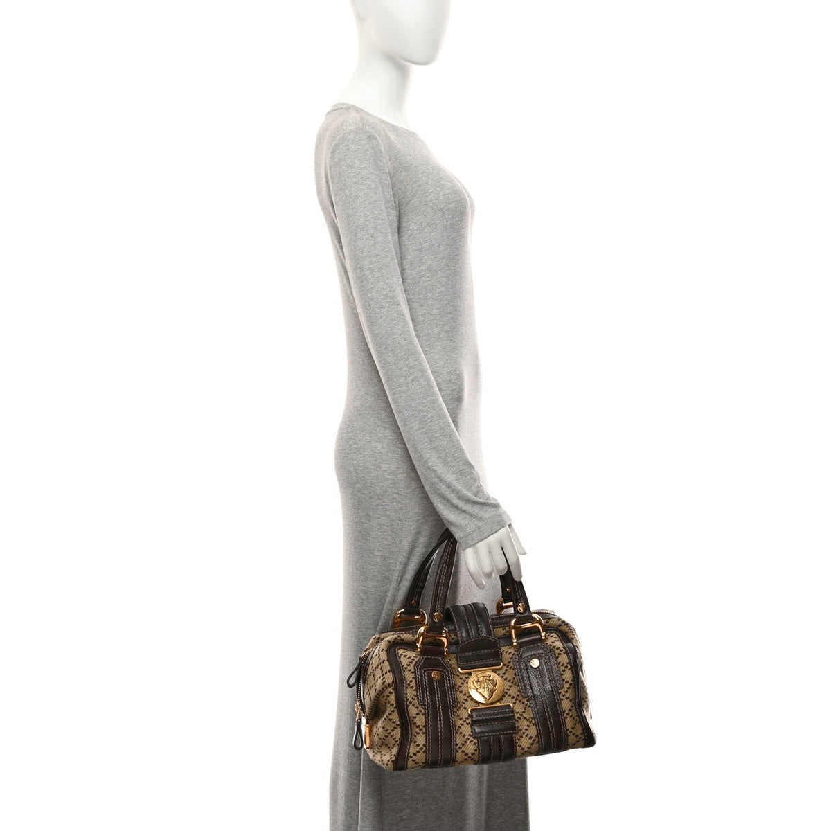 Monogram Medium Aviatrix Boston Ebony Brown