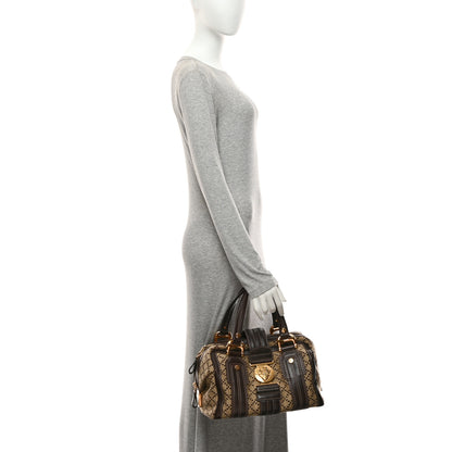 Gucci Monogram Medium Aviatrix Boston Ebony Brown 2 of 10