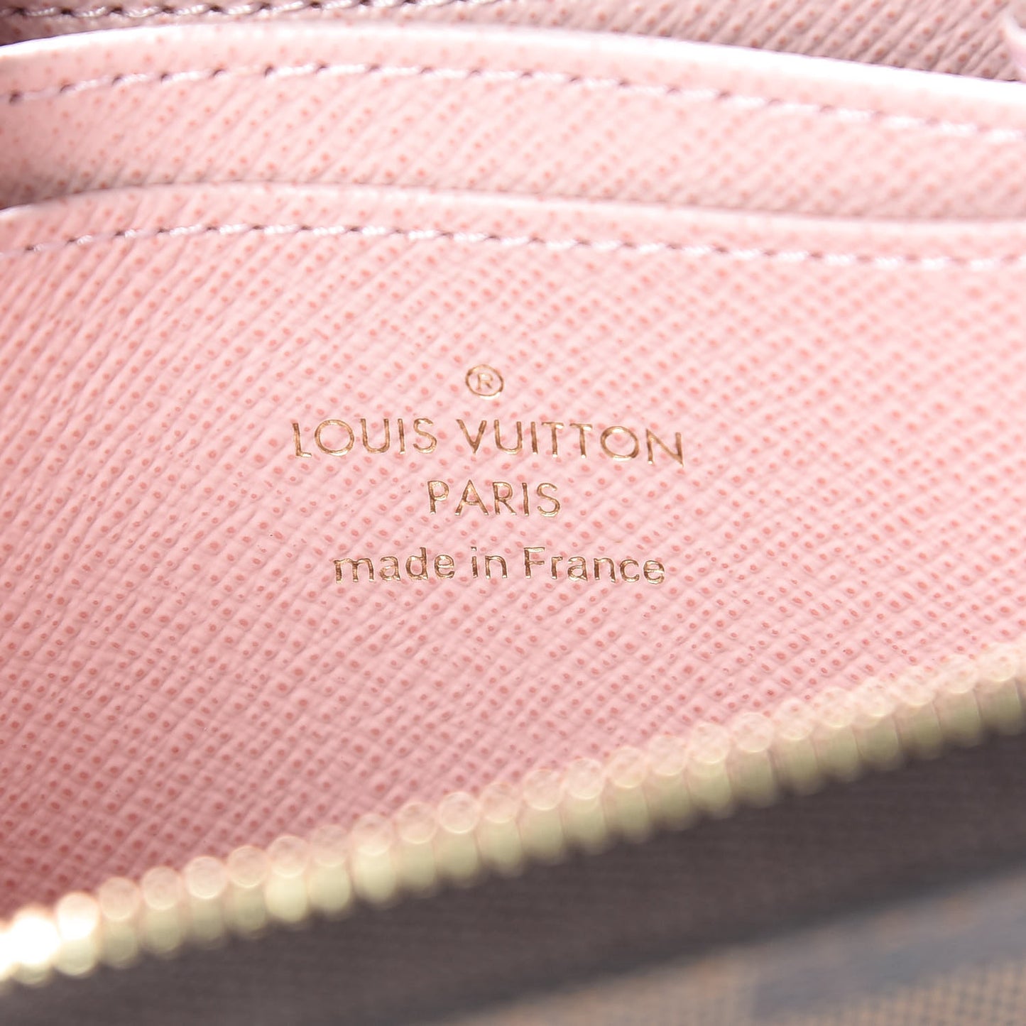 Damier Ebene Zippy Coin Purse Rose Ballerine