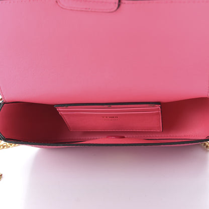 Fendi Cuoio Romano Mini Baguette Fuxia 4 of 8