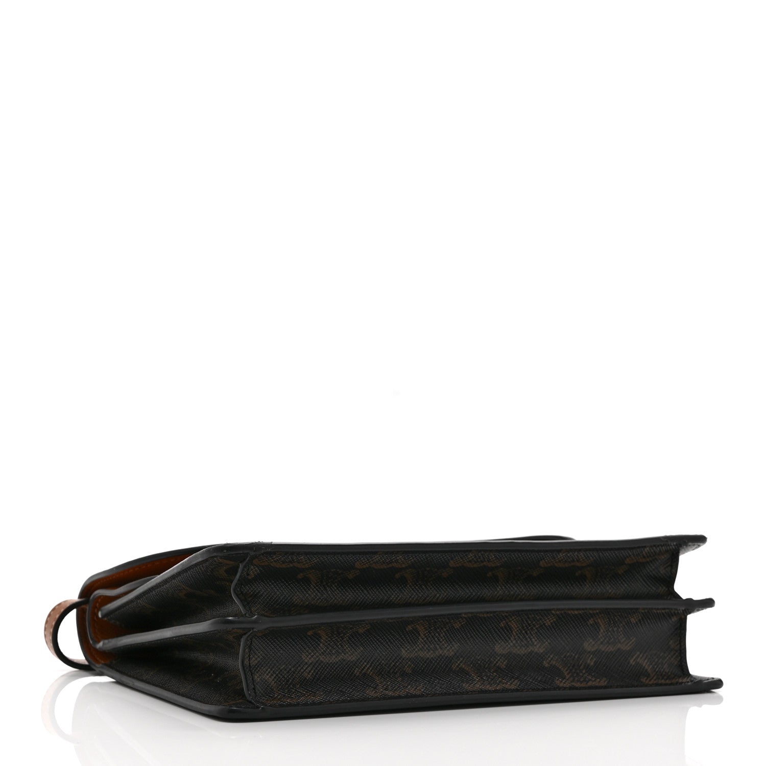 Celine Triomphe Canvas Lambskin Wallet On Strap Tan 4 of 12