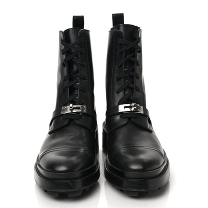 Hermes Glossed Calfskin Funk Ankle Boots 39.5 Black 2 of 8