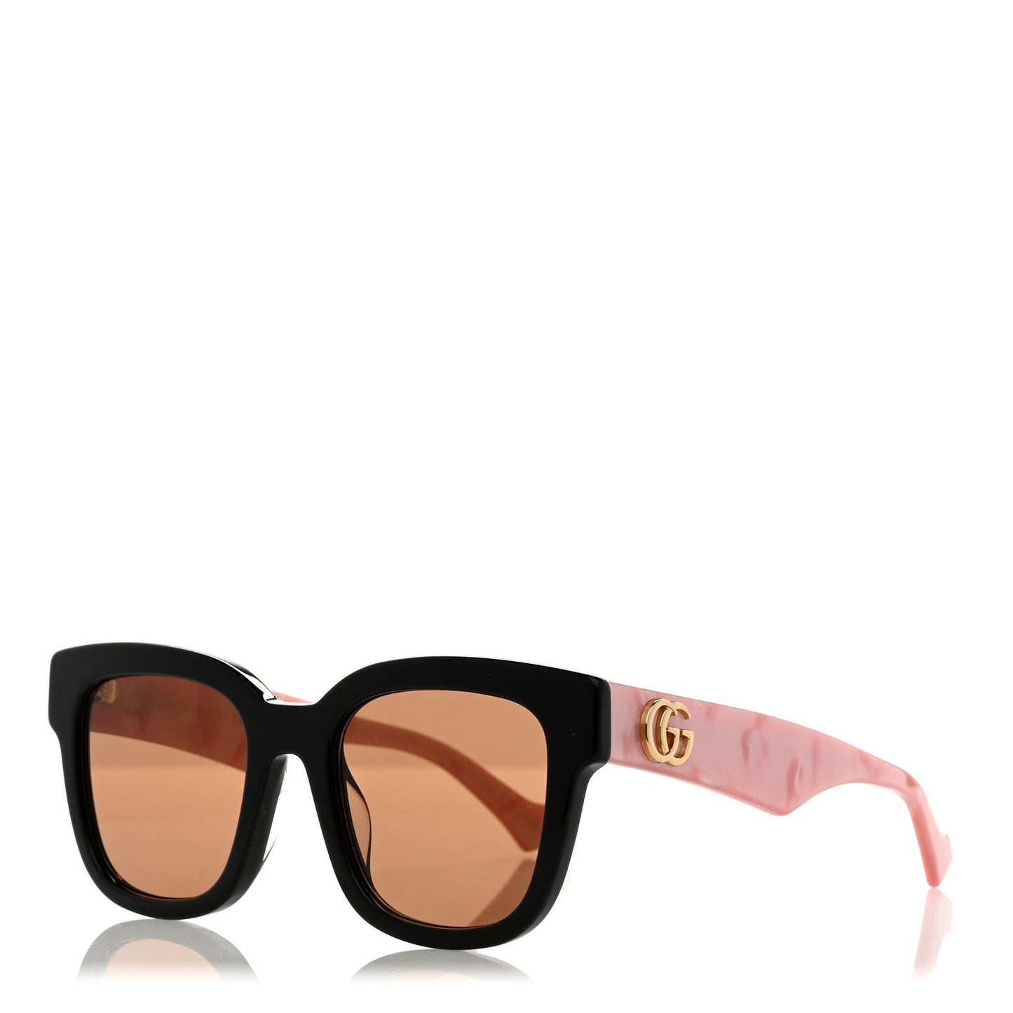 Rectangle 52mm Frame Sunglasses GG0998/S Black Pink