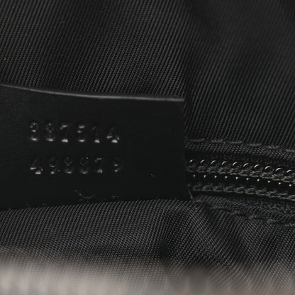 Gucci GG Supreme Monogram Flat Messenger Bag Black Grey 7 of 10