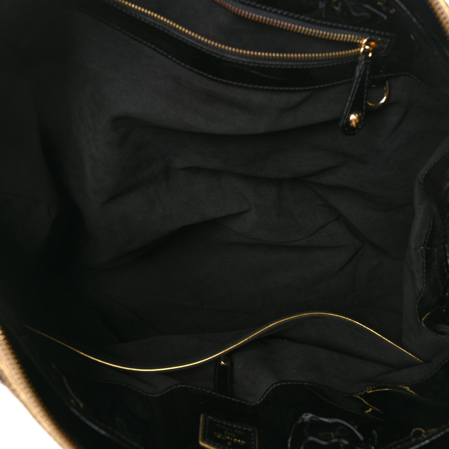 Louis Vuitton Monogram Leopard Pleated Steamer Bag 4 of 7