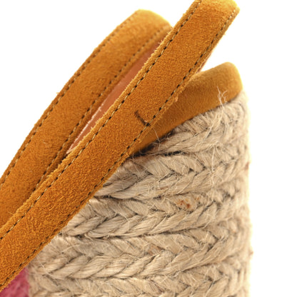 Saint Laurent Suede Riviera 105 Espadrille Sandals 37 Multicolor 11 of 13