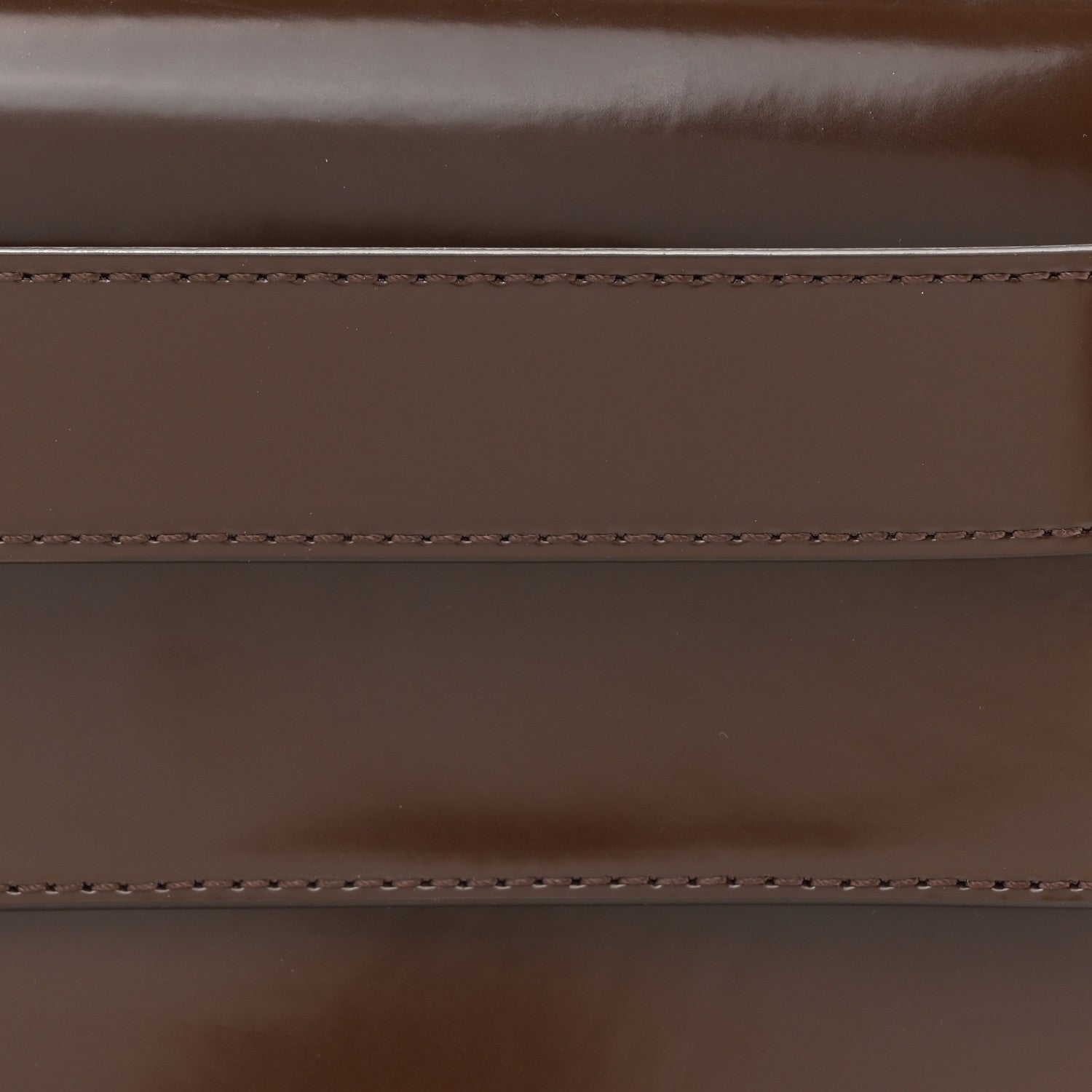 Jacquemus Patent Calfskin Le Capri Messenger Clutch Midnight Brown 6 of 11