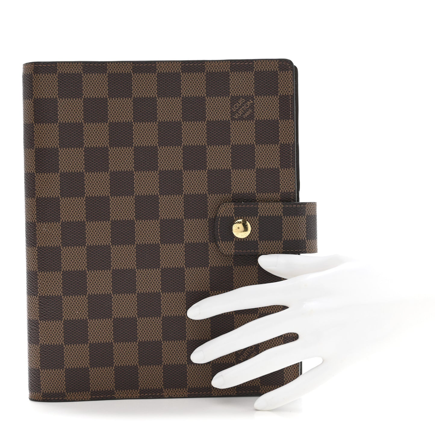 Damier Ebene Large Ring Agenda Cover
