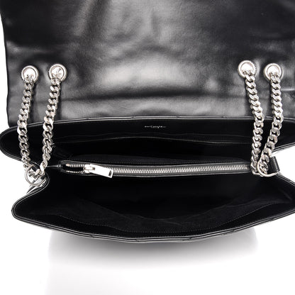 Saint Laurent Calfskin Y Quilted Monogram Large Loulou Chain Satchel Black 5 of 8