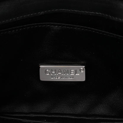 Chanel Lambskin Quilted Butterfly Clutch With Chain Black 6 of 14