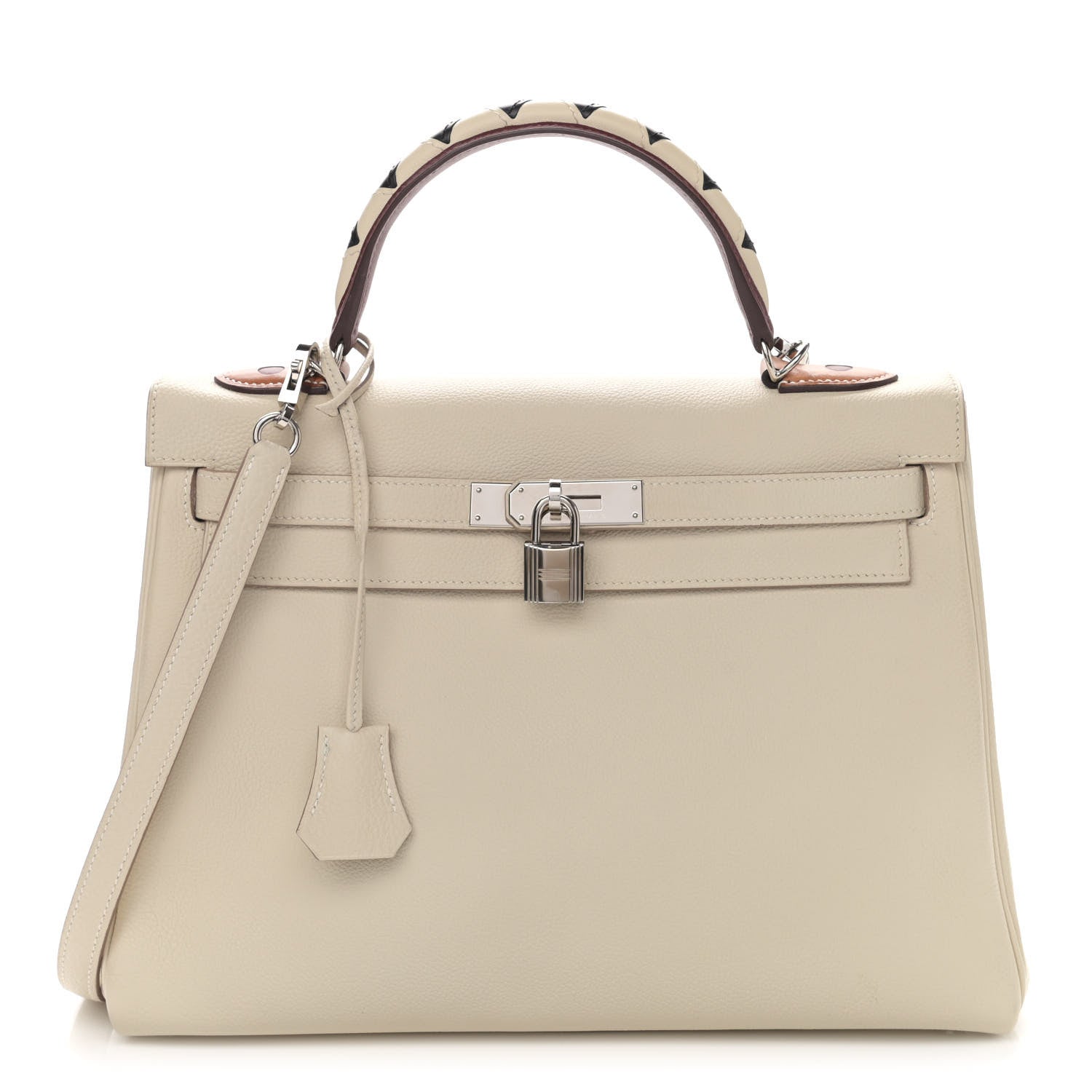 Hermes Togo Au Galop Kelly Retourne 32 Craie Rouge H Fauve Black 1 of 12