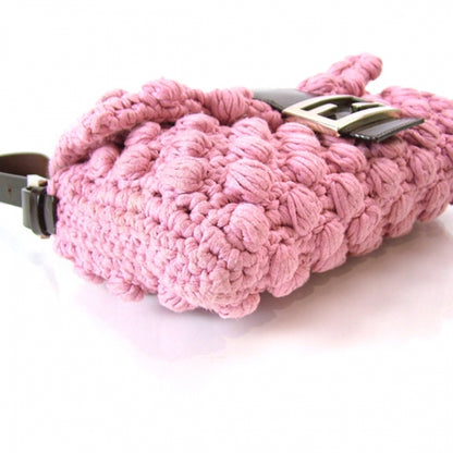 Fendi Woven Knit Baguette Pink 6 of 12