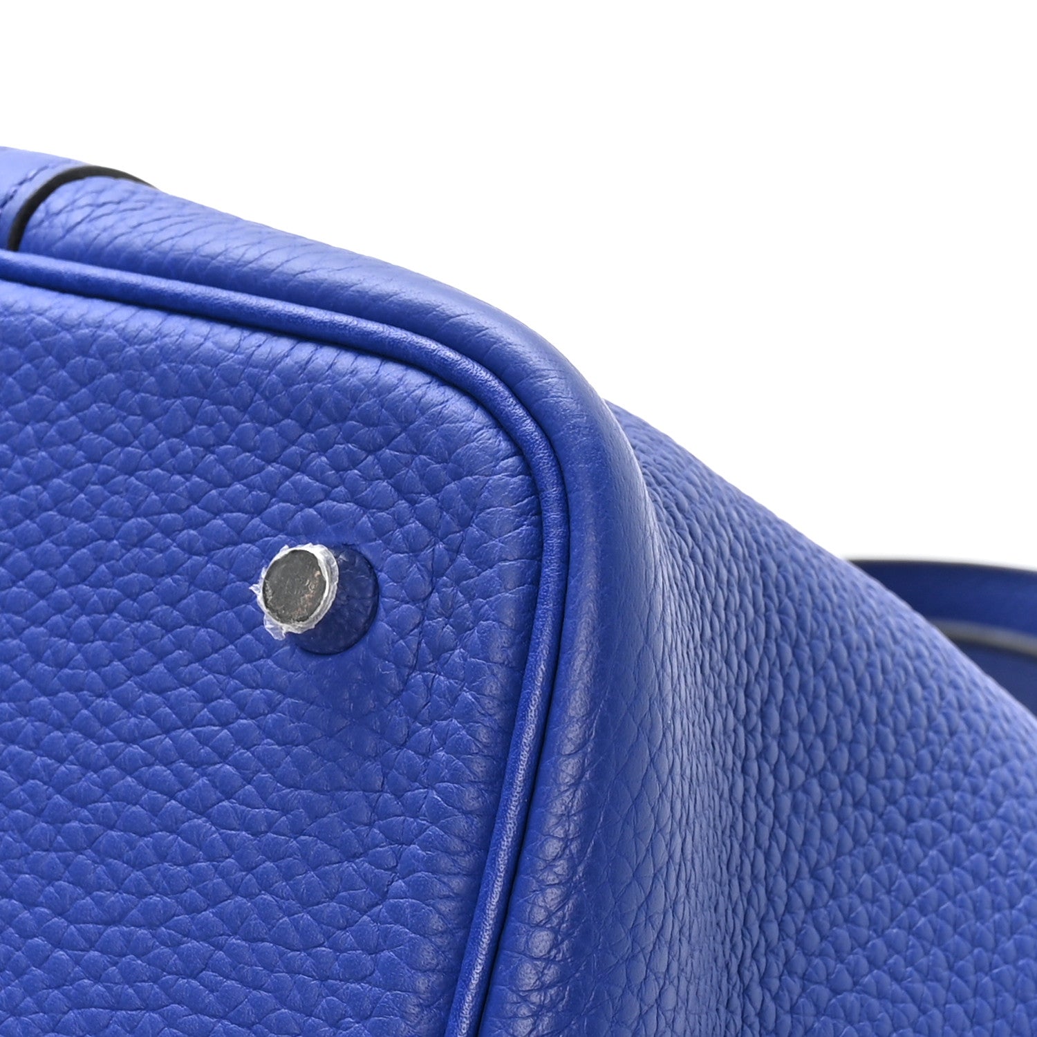 Hermes Taurillon Clemence Picotin Lock 18 PM Bleu Electrique 11 of 12