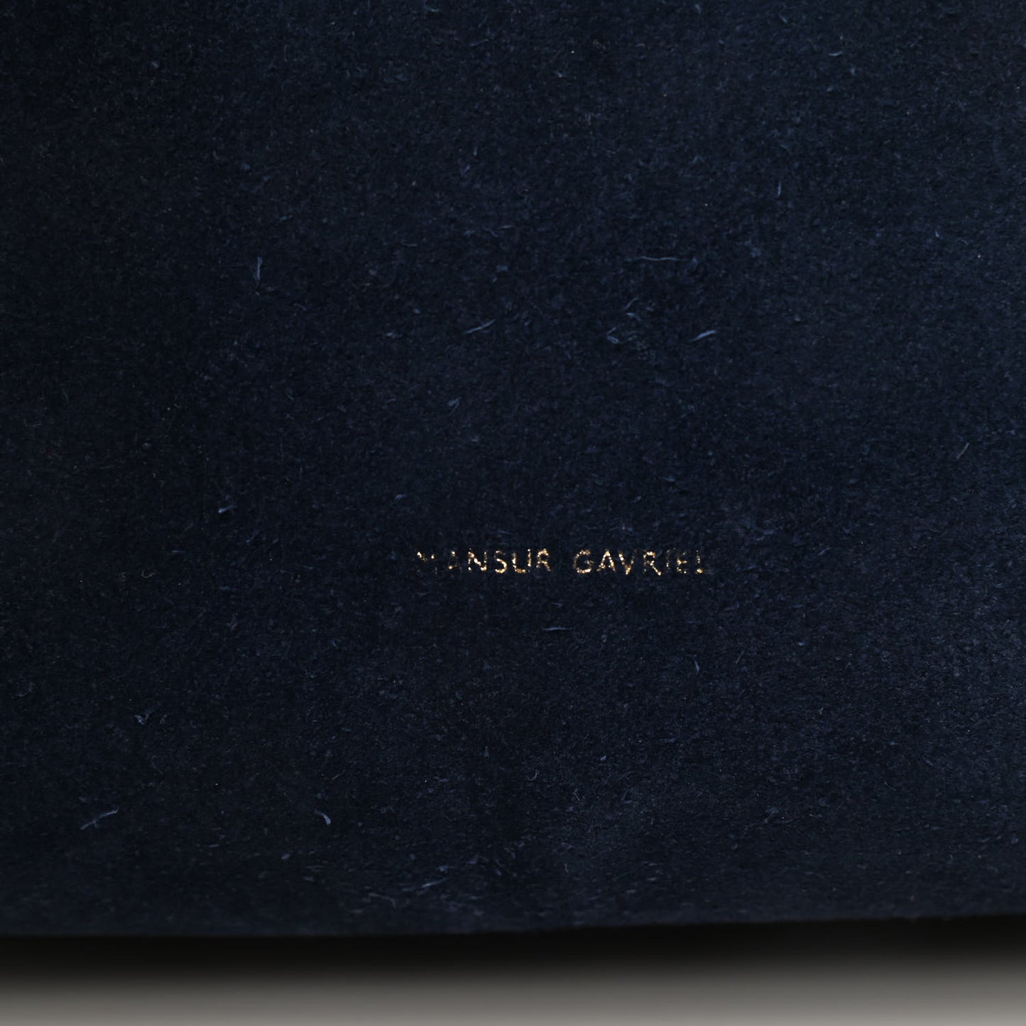 Suede Mini Lady Bag Navy Blue