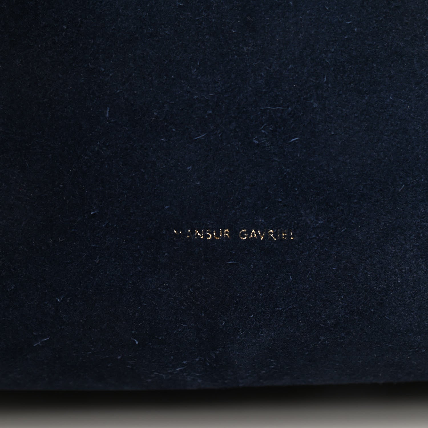 Mansur Gavriel Suede Mini Lady Bag Navy Blue 6 of 9