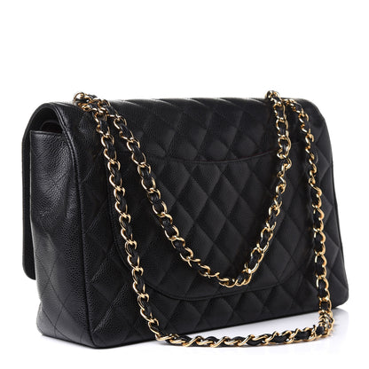 Chanel Caviar Quilted Maxi Double Flap Black 3 of 11