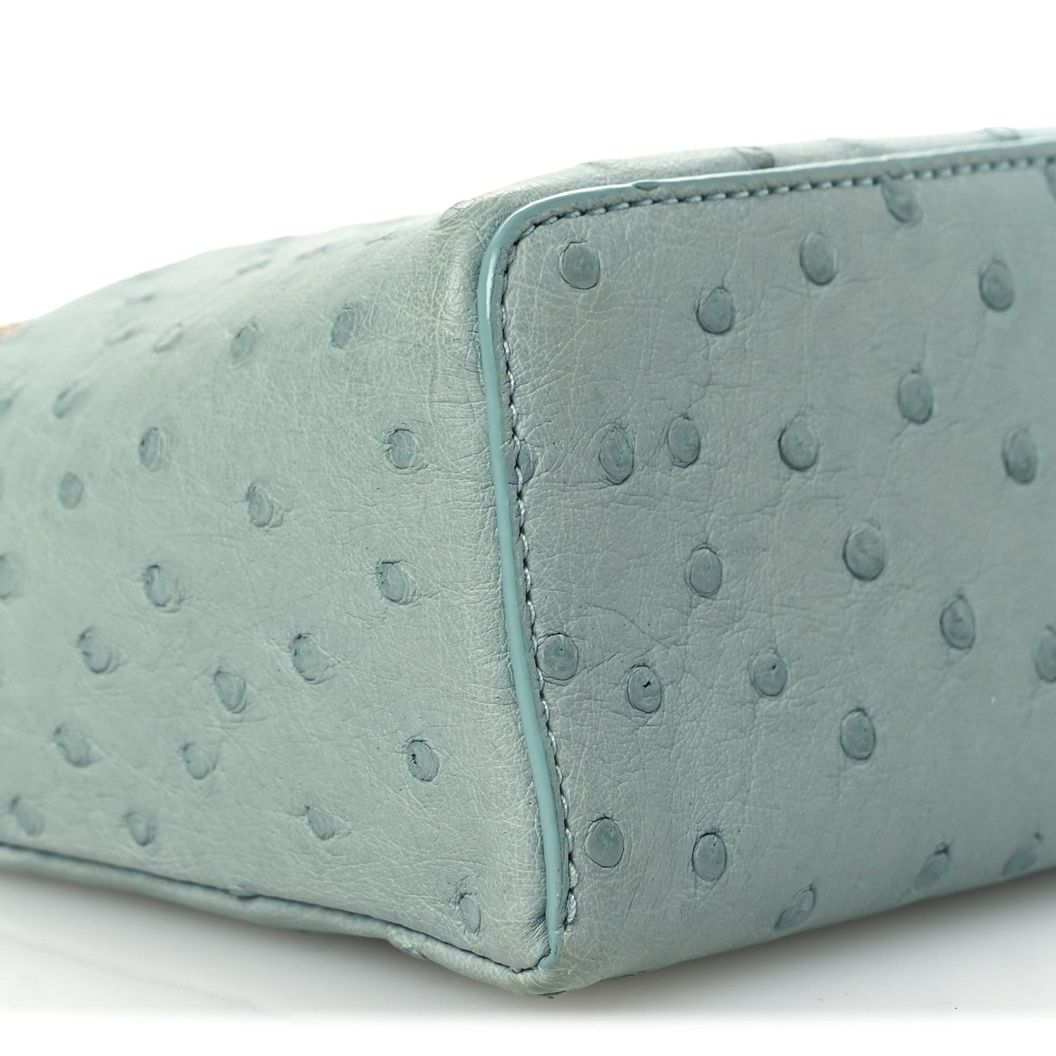 Loro Piana Ostrich L19 Extra Pocket Pouch Light Blue 8 of 9