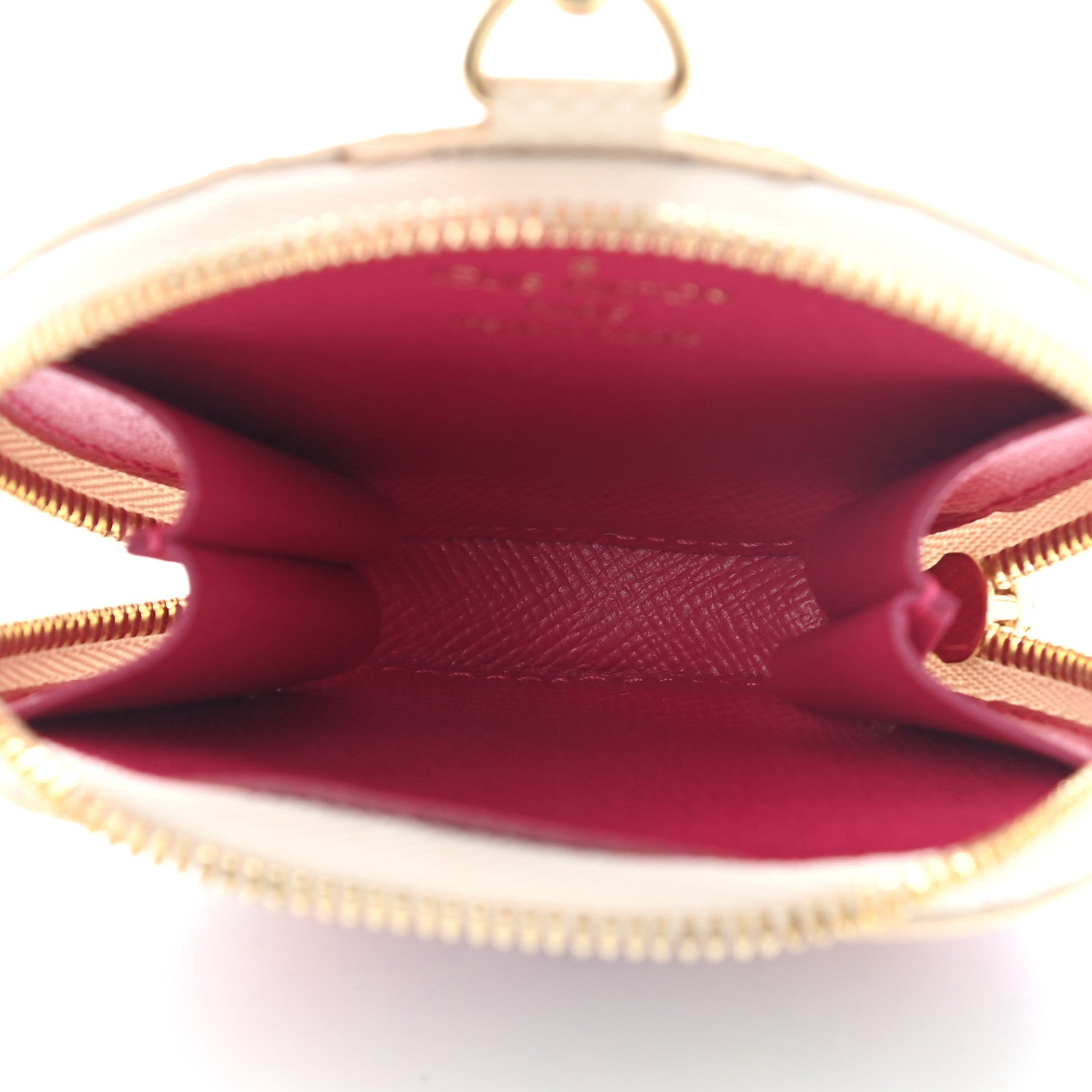 Louis Vuitton Damier Azur 2021 Christmas Animation Hollywood Bag Charm Fuchsia 3 of 5