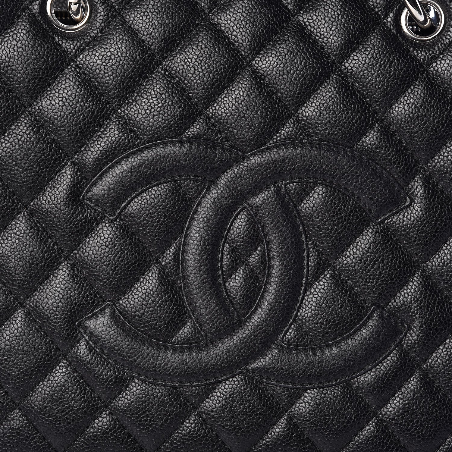 Chanel Caviar Quilted Grand Shopping Tote GST Black 10 of 13