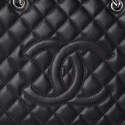 Chanel Caviar Quilted Grand Shopping Tote GST Black 10 of 13