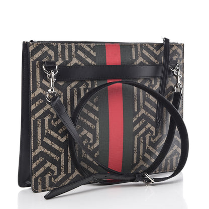 Gucci GG Supreme Monogram Caleido Web Messenger Beige Ebony 2 of 11