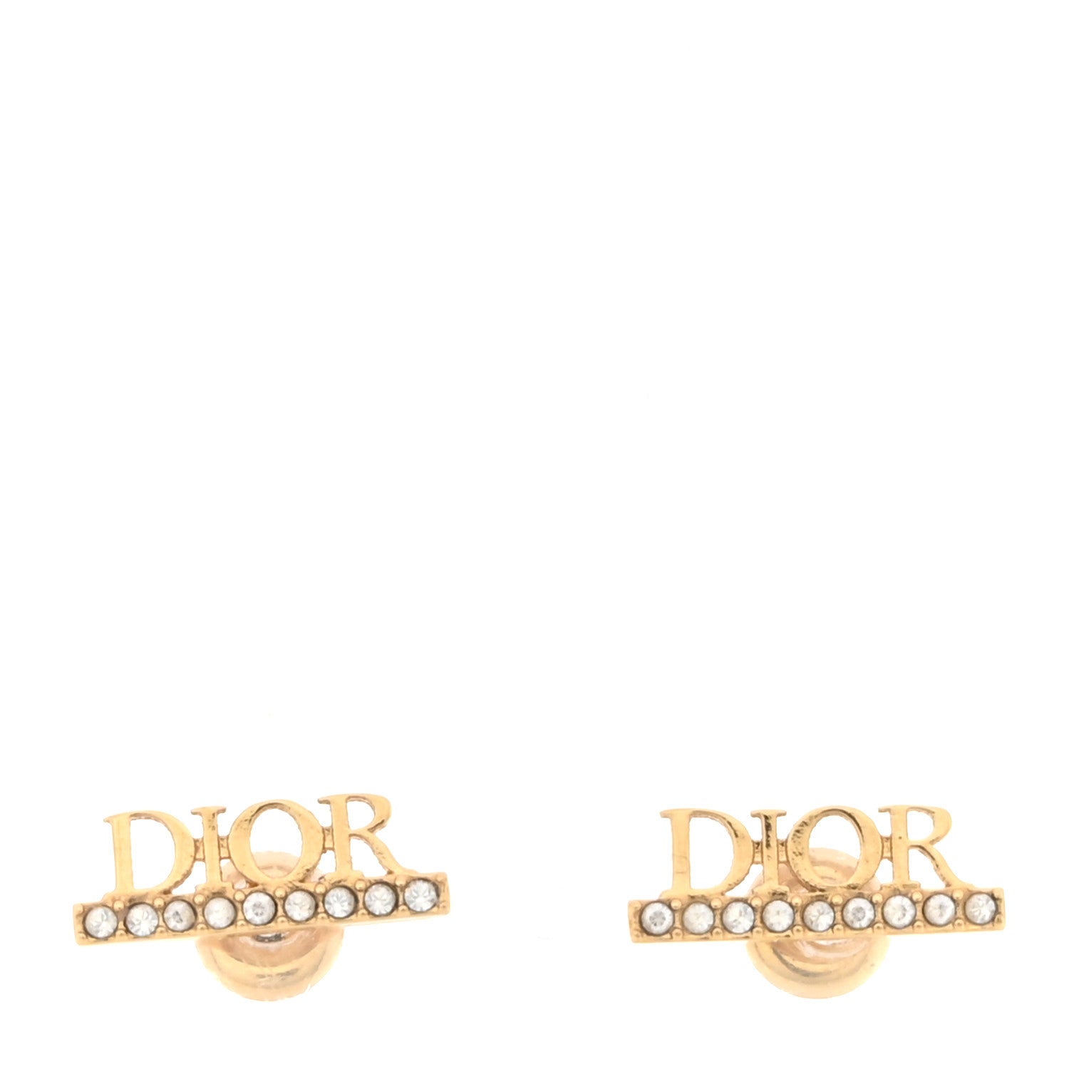 Christian Dior Crystal Dio(r)evolution Earrings Gold 1 of 3