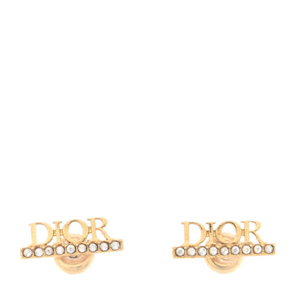 Christian Dior Crystal Dio(r)evolution Earrings Gold 1 of 3